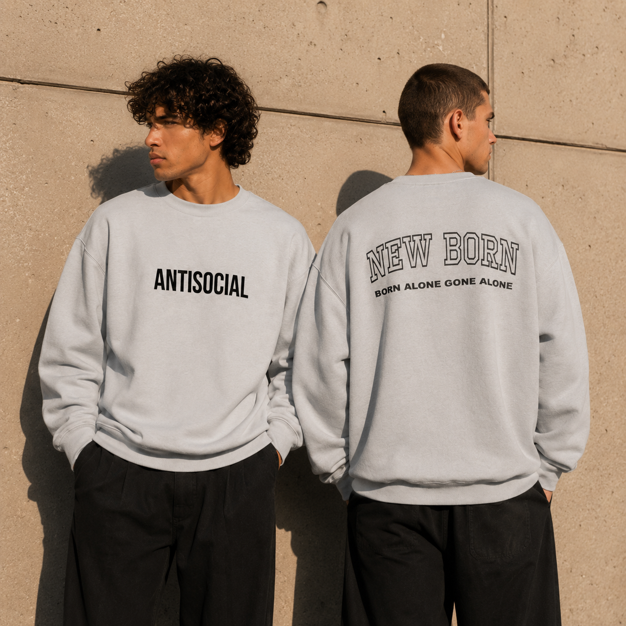 ANTISOCIAL x NEW BORN Oversized Sweatshirt
