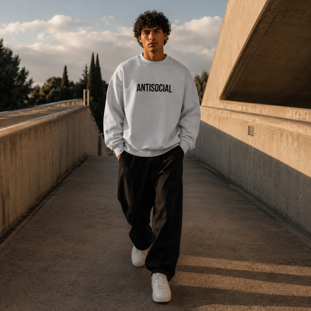 ANTISOCIAL x NEW BORN Oversized Sweatshirt